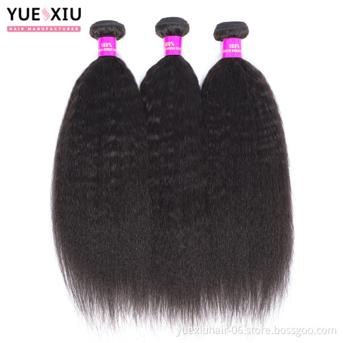 China wholesale extensions hair kinky straight yaki hair bundles mink brazilian hair vendor